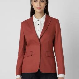 Van Heusen Orange Cotton Formal Blazer-image-17