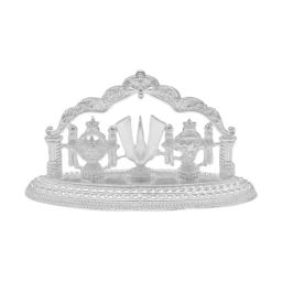 Sri Jagdamba Pearls 800 Silver Shanku Chakra Namam with Arch - 15 gm-image-23
