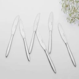 BlackCarrot Silver Stainless Steel Knives - Set of 6-image-59