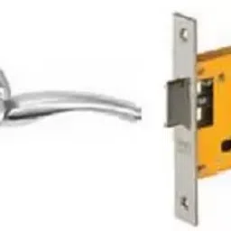 Dorset Silver Chrome Lever Handle Lock Set with Mortise Latch ML ON OR-3