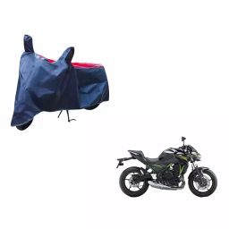 Auto Pearl Waterproof Two Wheeler Cover For Kawasaki Z650 (Red & Blue)-image-98