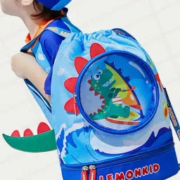 Little Surprise Box Blue Polyester Printed Swiming Backpack-picture-7