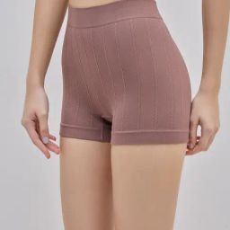 Superstar by Westside Mauve Textured High-Rise Boy Shorts Brief-image-86