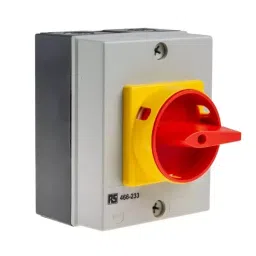 RS PRO 4P Pole DIN Rail Isolator Switch 25 A 11 kW, 466233-12