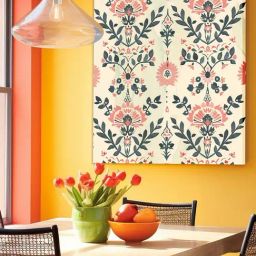 Art Street Pink Indian Floral Art Print-image-56