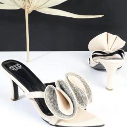 The White Pole Women's Cream Casual Stilettos-image-35