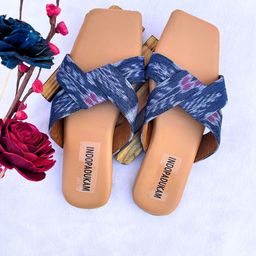Indopadukam Women Open Toe Flats-image-34