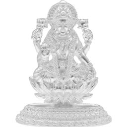 Sri Jagdamba Pearls 800 Silver Padma Laxmi Idol - 10 gm-image-29