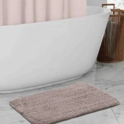 OBSESSIONS Taupe Polyester Quick Dry & Anti Skid Bath Mat-picture-18