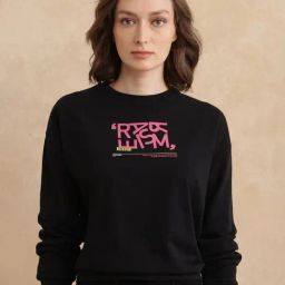 RAREISM Black Cotton Blend Printed Long Sleeves Sweatshirt-image-14