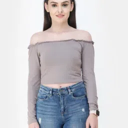 Cation Dark Beige Crop Top-picture-12