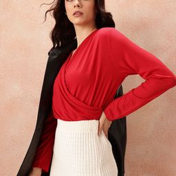 all about you V-Neck Gathers Top-picture-0
