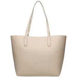 Anne Klein Beige Solid Tote Handbag with Sling-image-51