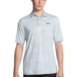 Under Armour Blue Regular Fit Texture Sports Polo-image-93