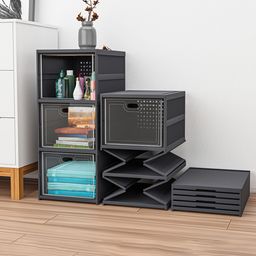 Kuber Industries Grey 3-Tier Organisers-27