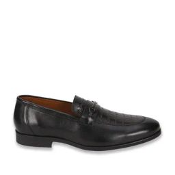 Louis Philippe Men's Black Formal Loafers-image-75