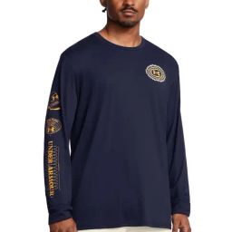 Under Armour Blue Regular Fit Sports T-Shirt-image-74