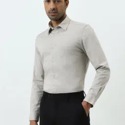 WES Formals by Westside Dusty Grey Slim-Fit Shirt-picture-6
