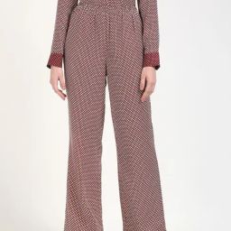 TOMMY HILFIGER Red Viscose Solid Trousers-picture-12