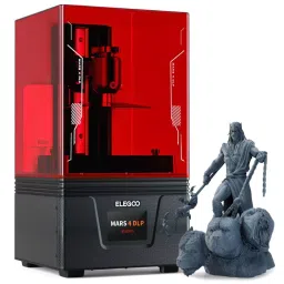 ELEGOO 3D Printer MSLA 3D Stereolithography Technology 0.01-0.2 mm, MARS 4 DLP-31