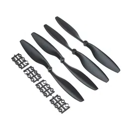 TECHDELIVERS Carbon Nylon 10X4.5 Inch 1045 CW CCW Propeller Black for DJI F450 500 F550 FPV Multi-Copter (Pack of 2 Piece), 0316YGA605H-39