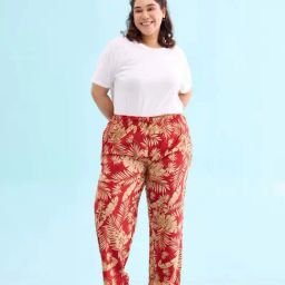 Go Colors! Red Printed Lounge Pants-image-96
