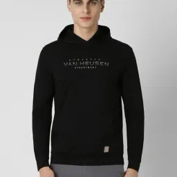 Van Heusen Black Regular fit Print Casual Hoodie-picture-35