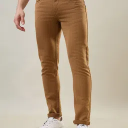TIM PARIS Men Original Tapered Fit Mid-Rise Stretchable Jeans-picture-45