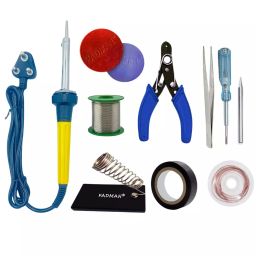 Fadman 10 In 1 Yellow Soldering Iron Kit 60 W Corded Flat Copper & Iron Tip-38