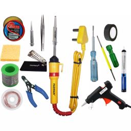 Fadman Beginner Basic Soldering Iron Kit Pack-14 25 W Simple (Flat Tip)-43