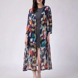 Scorpius Multicolor Printed Long Shrug-25