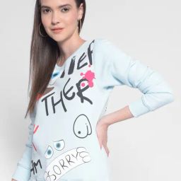 Crimsoune Club Blue Graphic Print Sweatshirt-image-27