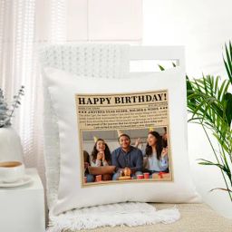 Birthday Bulletin Personalized Cushion-image-56
