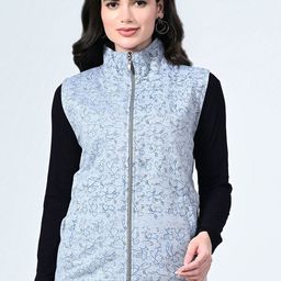BAESD Women Floral Fleece Lightweight Open Front Jacket-image-74