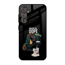 QRIOH Dope Person Quirky Printed Samsung Galaxy M55s Silicone Back Case-picture-32
