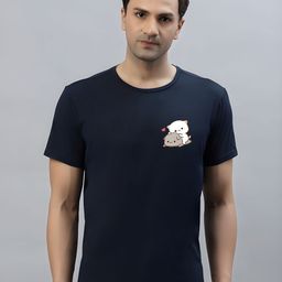 SZN Men Printed Raw Edge T-shirt-picture-47