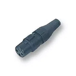 DELTRON COMPONENTS SOCKET, XLR, FREE, BLACK, 4POLE, 708-0400-picture-32