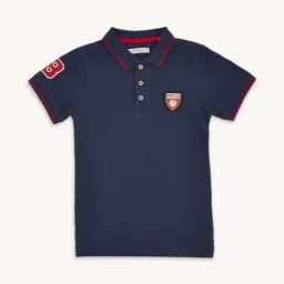 Pantaloons Junior Navy Cotton Applique Polo T-Shirt-image-24