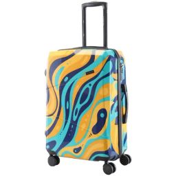 Nasher Miles Manali Hard-sided Polycarbonate Check-in Orange Multicolor 24 inch |65cm Trolley bag-image-57