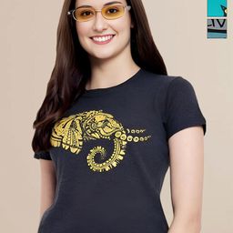 Mast & Harbour Women Typography 3 Printed Applique T-shirt-image-91