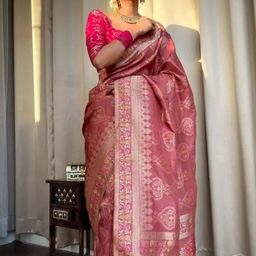 KALINI Women Ethnic Motifs Zari Saree With Blouse Piece-picture-47