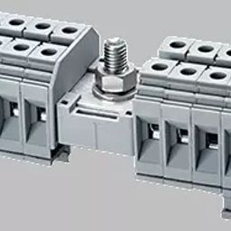 Connectwell Modular Distribution Terminal Block 16 Outputs of 10 Sq. mm Blue CDB10/4BU (Pack of 5 Pcs) image 1