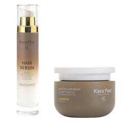 KERA FINE Set Of 2 Keratin Hair Mask - 200 ml With Hair Serum - 50 ml-13