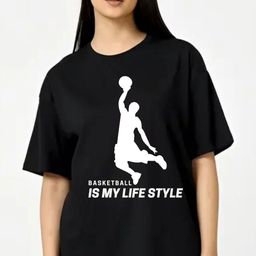 Fashnobic Women Dry Fit Graphic Printed Round Neck Cotton Oversized Cotton T-shirt-picture-22