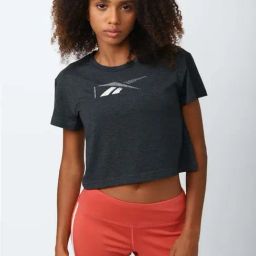 Reebok Grey Graphic Print Sports T-Shirt-image-68