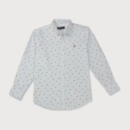 Gini & Jony Kids White Printed Full Sleeves Shirt-image-86