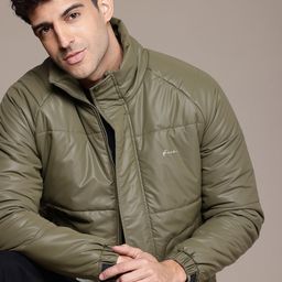 FCUK Mock Collar Long Sleeves Padded Jacket-image-56