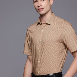 Louis Philippe Classic Fit Geometric Printed Formal Shirt-picture-8