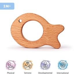 Intellibaby Wooden Classic Grasping Ring Level 1 - Brown-14