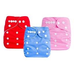 DOMENICO Adjustable Cloth Diaper Nappies Pack of 3 - Multicolor-26